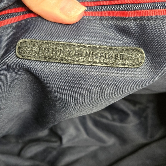 Tommy Hilfiger EUC tote bag double handles Large grey black - Picture 11 of 17